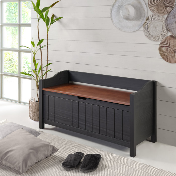Red Barrel Studio® Solid Wood Flip Top Storage Bench & Reviews Wayfair
